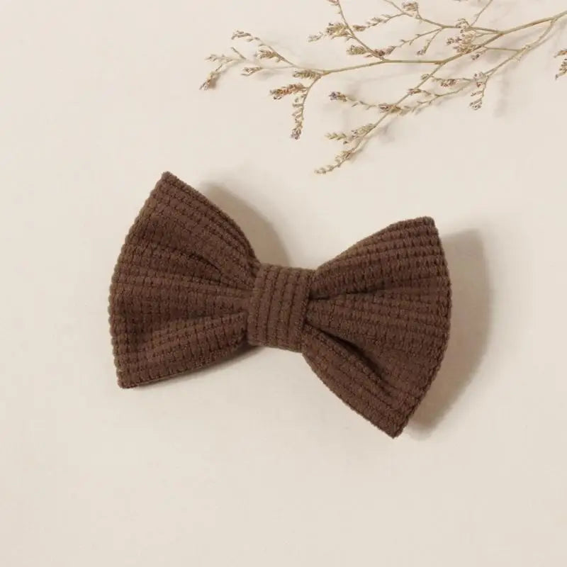 Girls Plaid Bowknot Hair Clips | Kids Barrettes Ages 3–12