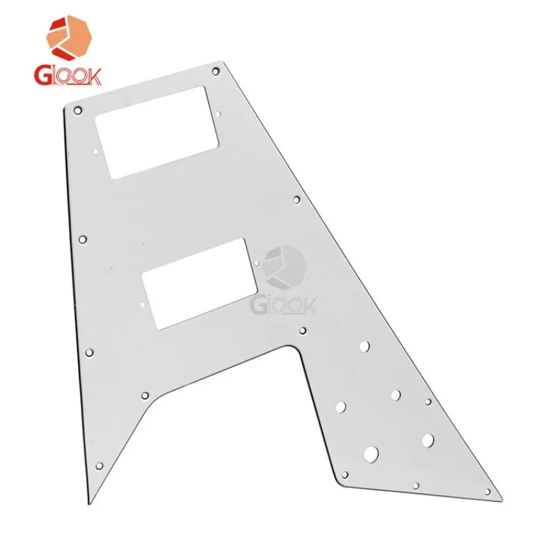 Dovetail Electric Guitar Guard Plane White Panel Flying V Musical
