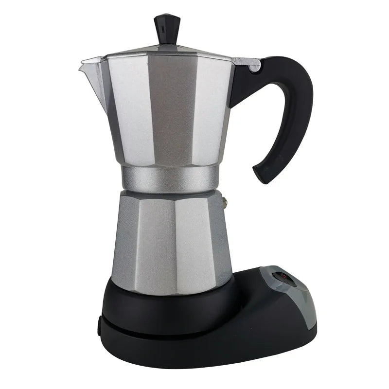 Italian All-Aluminum Electric Moka Espresso Pot 220V EU Plug