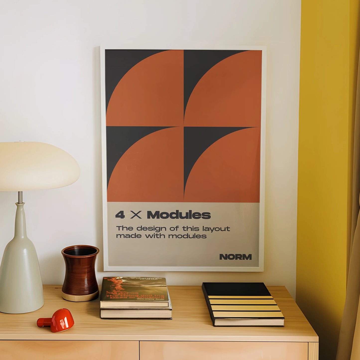 Modern Minimalist 4-Panel Canvas Wall Art | Home Decor Print