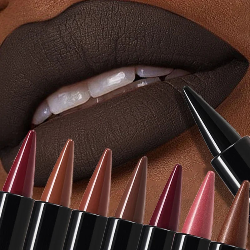 2-in-1 Matte Lip Liner & Lipstick | Long-Lasting Velvet Finish
