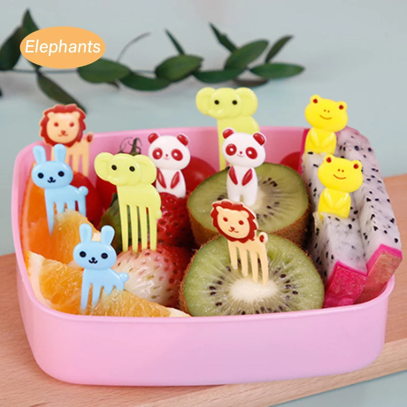 Kids Animal Cartoon Food Picks – Fun Fruit & Snack Forks
