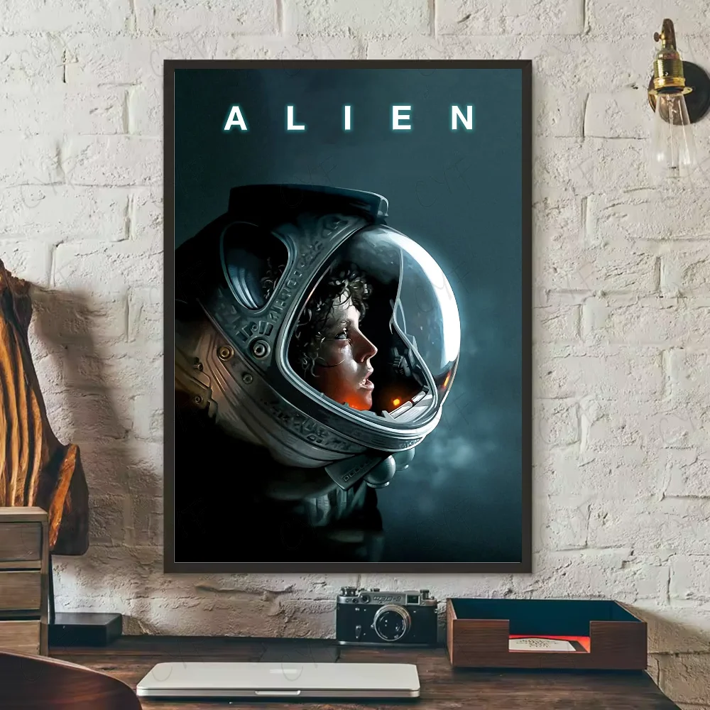 Classic Sci-Fi Alien Movie Poster Canvas Wall Art | Unframed