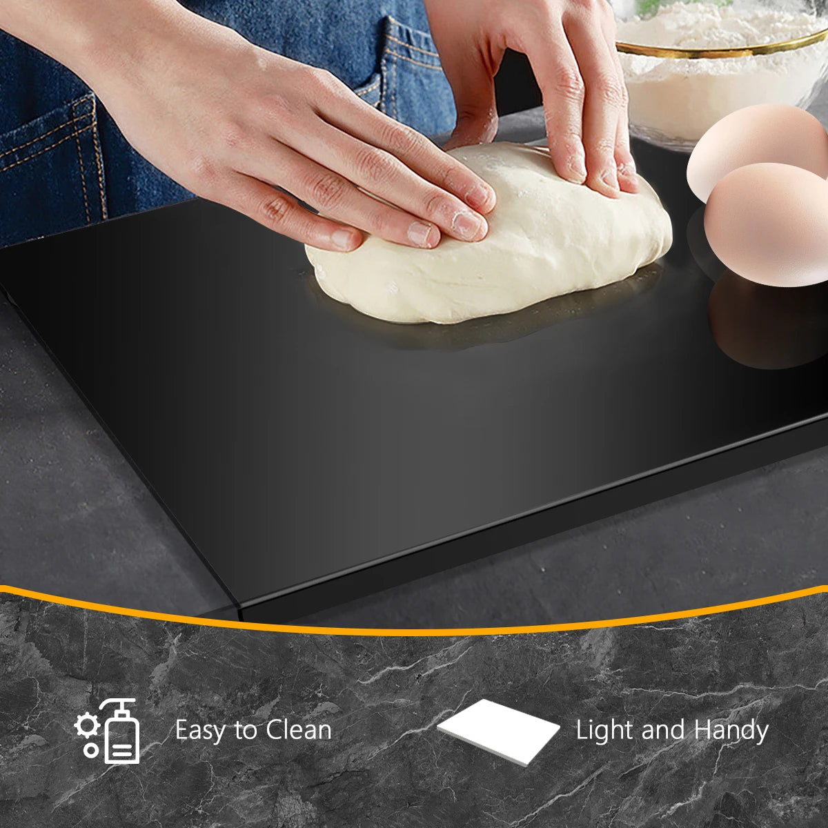Acrylic Cutting Board With Lip Anti-slip Kitchen Cutting Chopping Boards Counter Countertop Protector Kitchen Accessories Peaceful Pleasures Health and Wellness