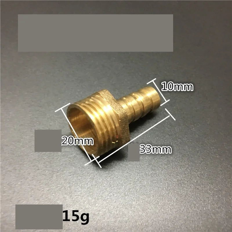 Brass Hose Barb Fitting 4–19mm x 1/2" BSP Female Thread Adapter