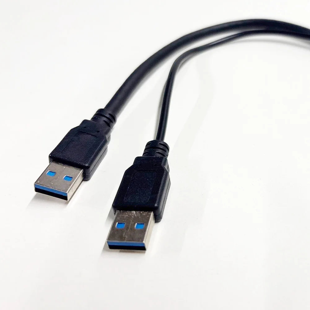 USB 3.0 to Dual USB Extra Power Data Extension Cable Dual USB External PC Accessories for 2.5 inch External HDD Peaceful Pleasures Health and Wellness