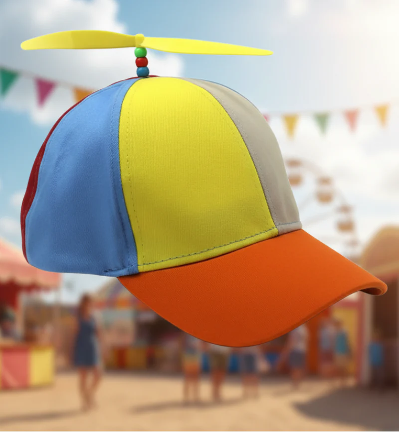 Rainbow Propeller Snapback Cap – Fun Unisex Baseball Hat