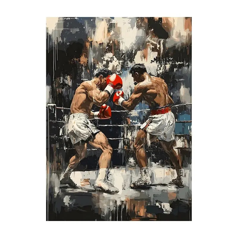 Abstract Graffiti Canvas Wall Art | Colorful Surreal Print