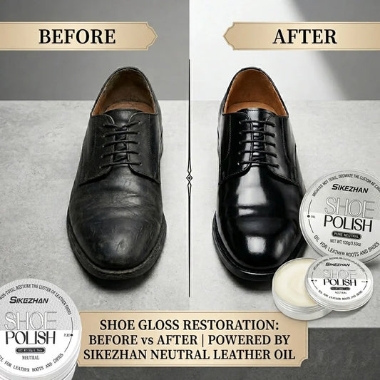 8-in-1 Leather Shoe Polish Cream – Cleaner & Waterproofer Leather Shoe Polish Oasis Select