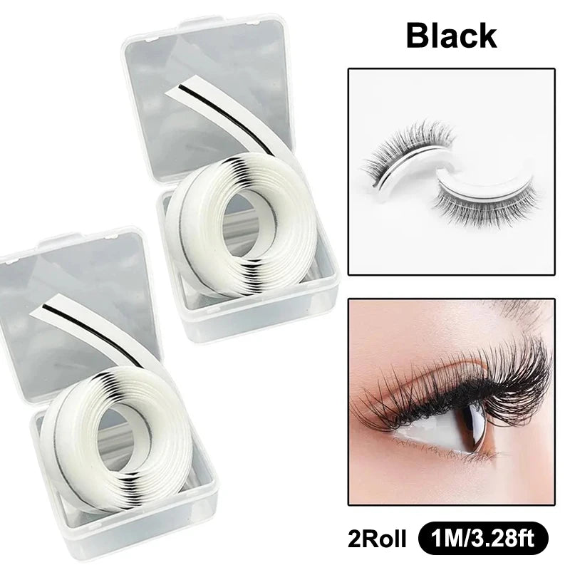 Self-Adhesive False Eyelash Replacement Strip With Box Reusable And Waterproof Natural Looking And Long Lasting Makeup Tools Peaceful Pleasures Health and Wellness E