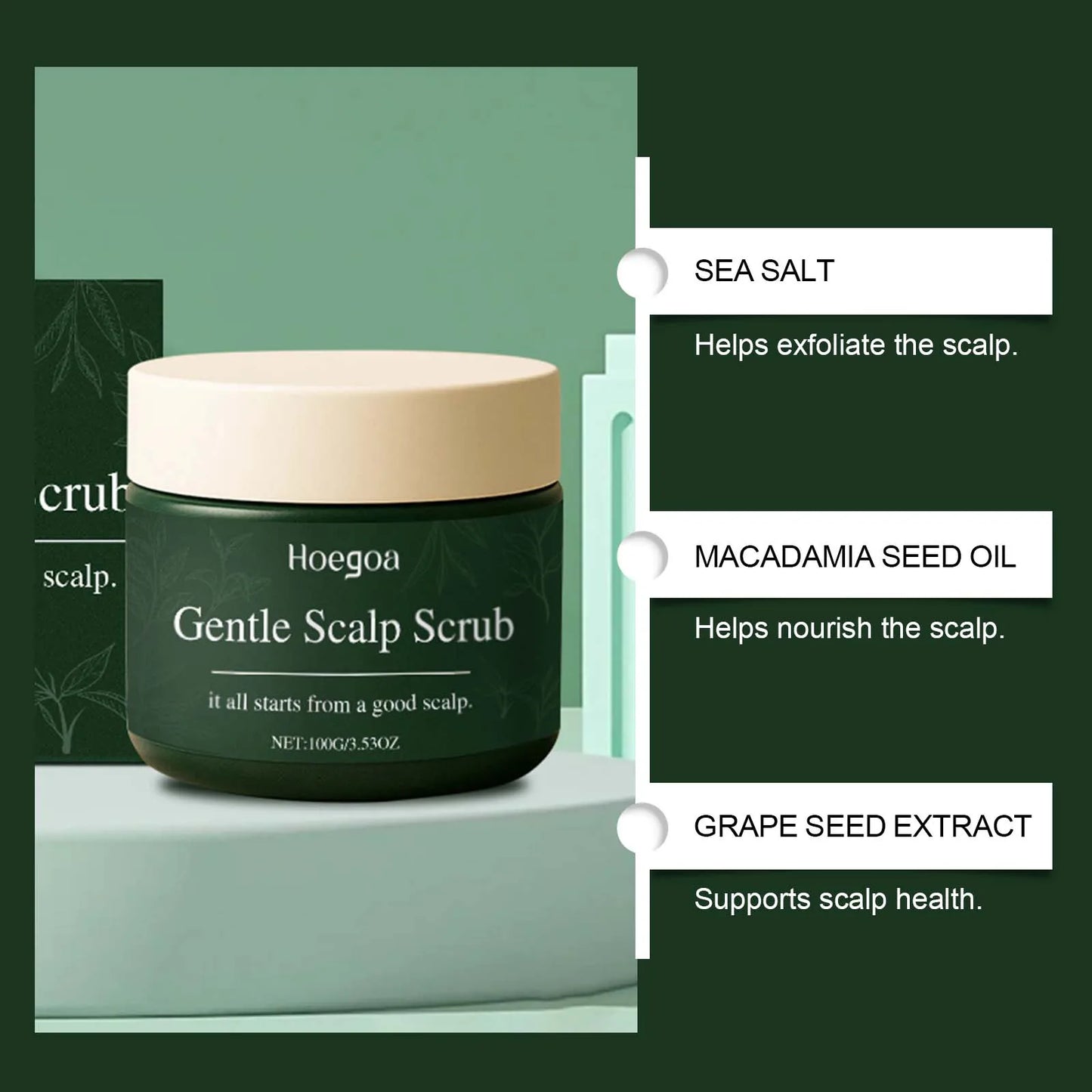 Nourishing Scalp ScrubGentle formula deeply cleanses, nourishes and volumizes for a healthy & comfortable scalp Peaceful Pleasures Health and Wellness