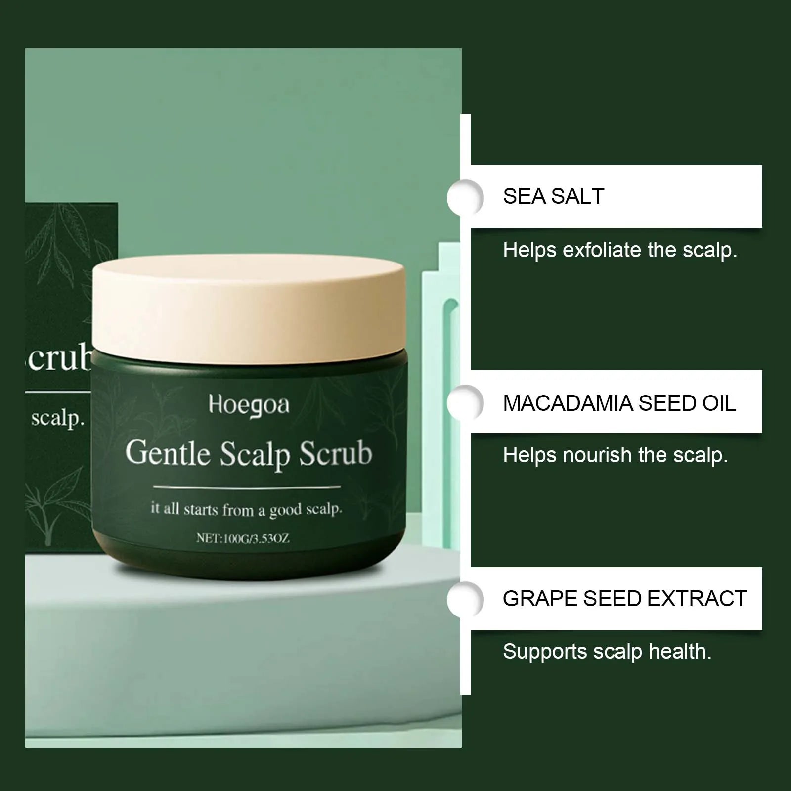 Nourishing Scalp ScrubGentle formula deeply cleanses, nourishes and volumizes for a healthy & comfortable scalp Peaceful Pleasures Health and Wellness