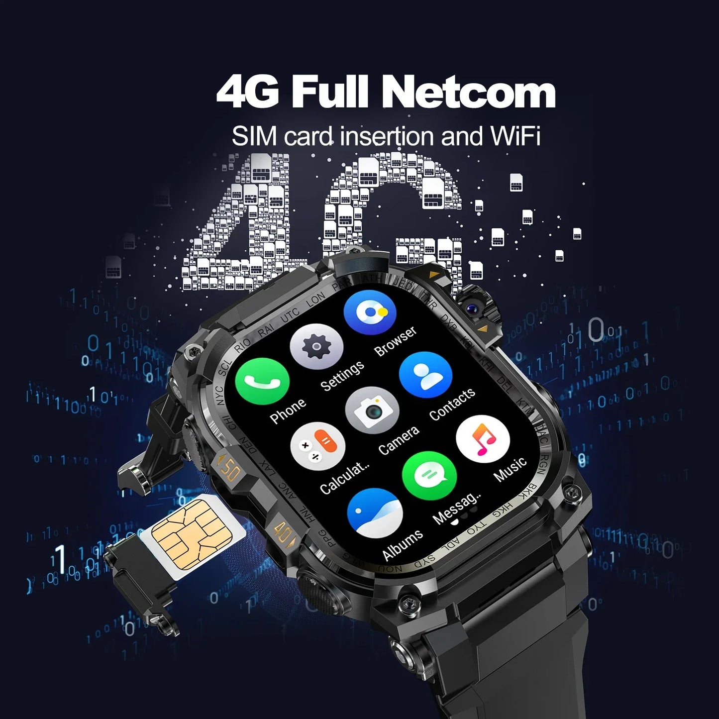 Zestbolt Q888 4G Android Smartwatch – AMOLED, GPS, 8MP Camera
