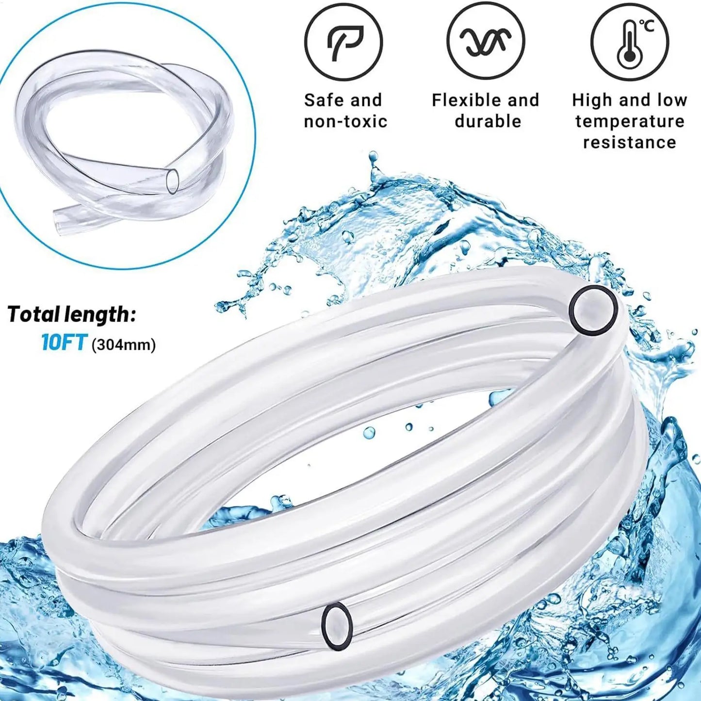 Portable AC Drain Hose Leak-Proof Portable AC Drain Hose Reusable Air Conditioning Drain Pipe for Most Window Air Conditioner Peaceful Pleasures Health and Wellness