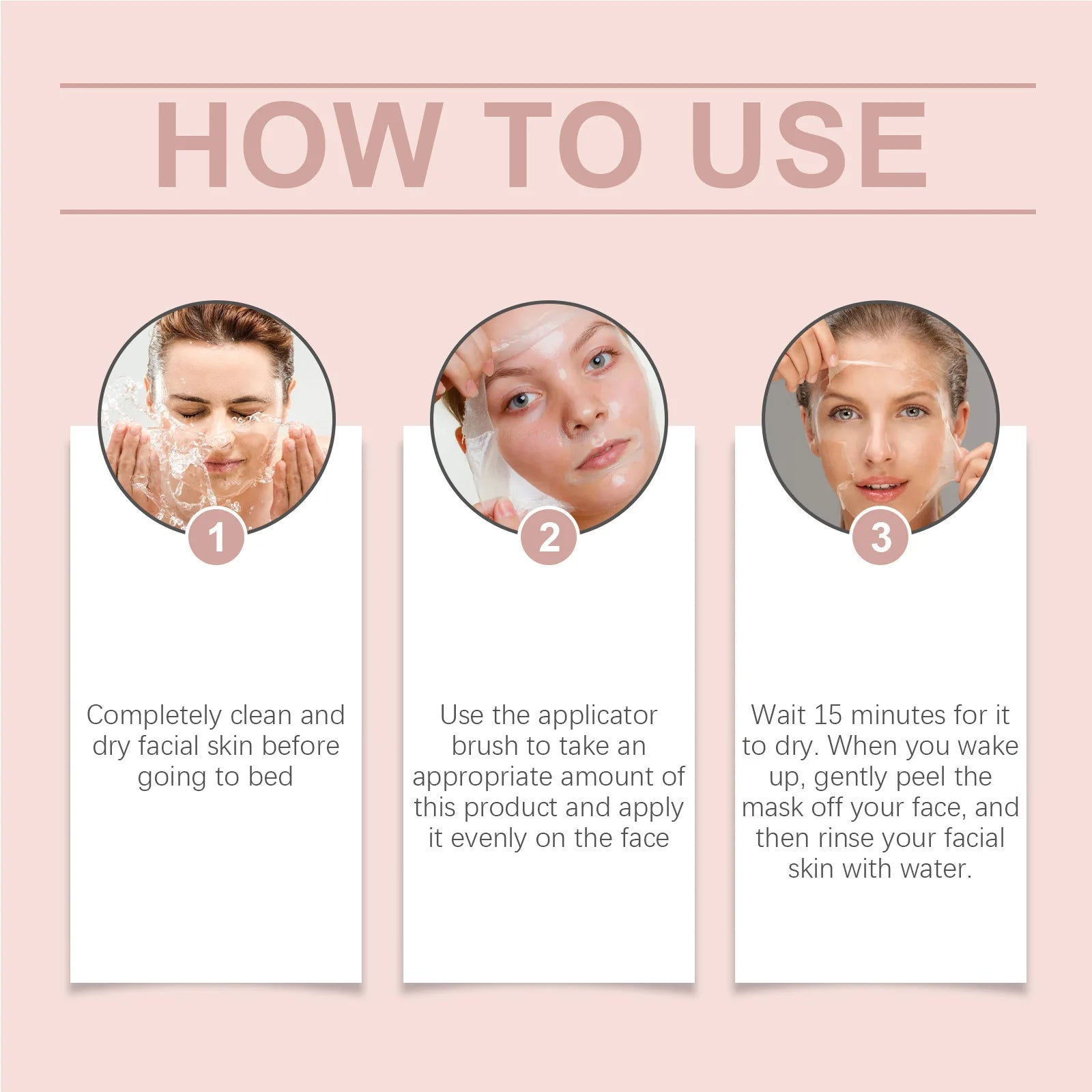 Facial Mask Collagen Night Wrapping Peel Off Brighten Deeply Hydrating Firming Mask Elasticity Reduce Sagging Dullness Care Mask Peaceful Pleasures Health and Wellness