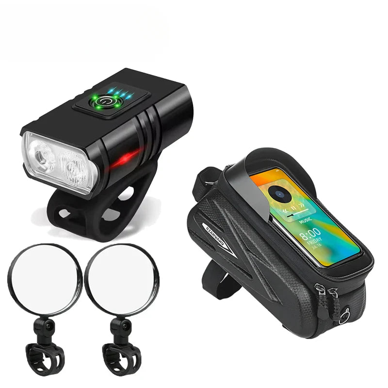 ZHIYU 1000LM T6 LED USB Rechargeable Bike Headlight 6 Modes