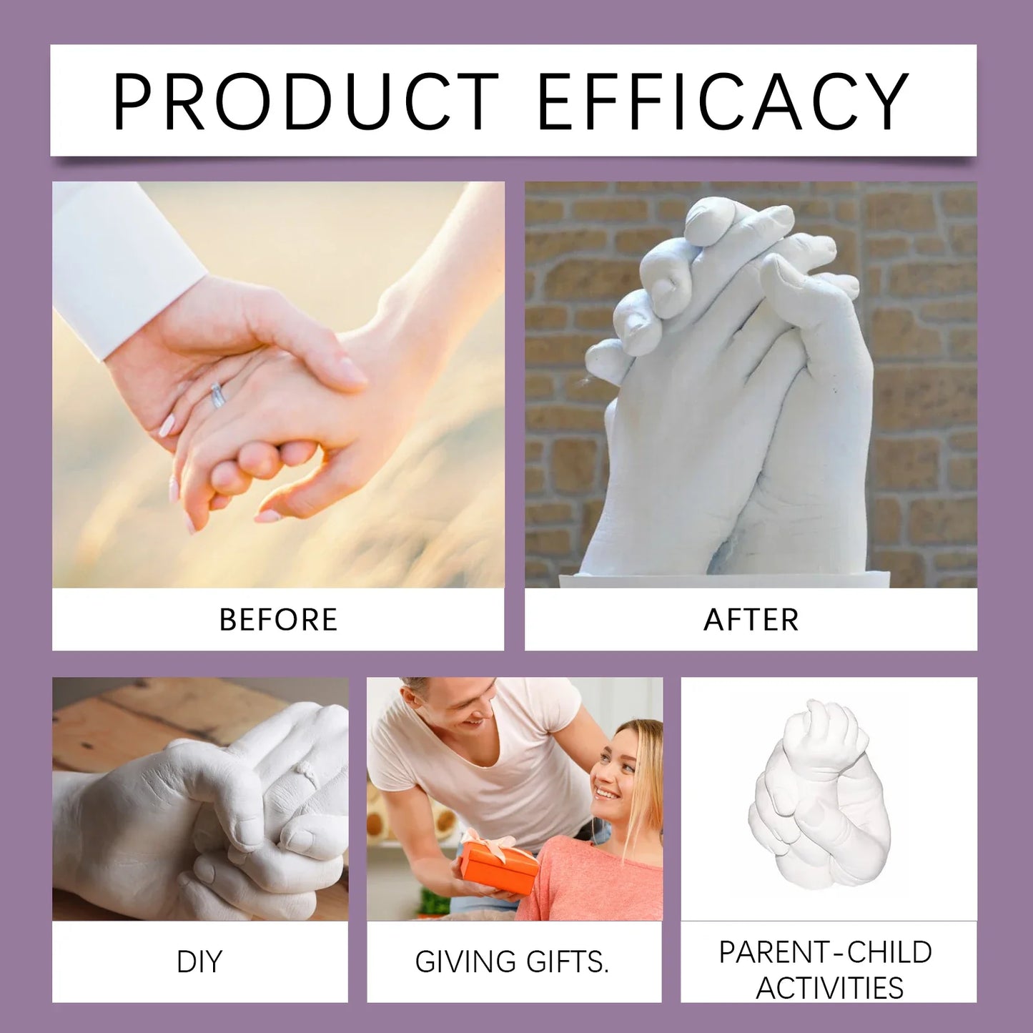 DIY Hand Casting Kit – 3D Mold Making Set for Family & Couples