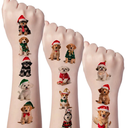 54pcs Christmas Temporary Tattoo Stickers – Waterproof 3D Temporary Tattoo Stickers Oasis Select