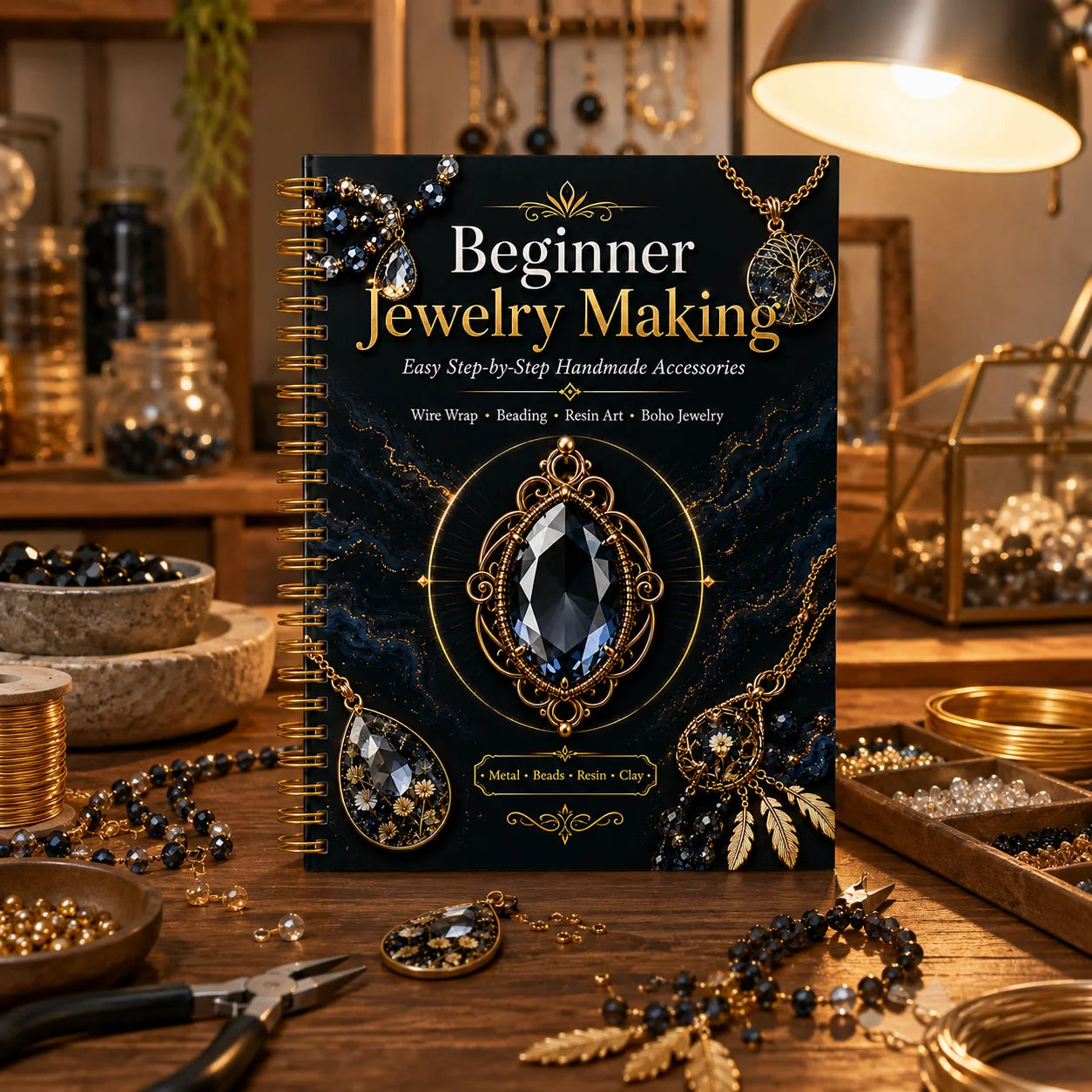 Beginner Jewelry Making A5 Spiral Guide Handmade Accessories Tutorial