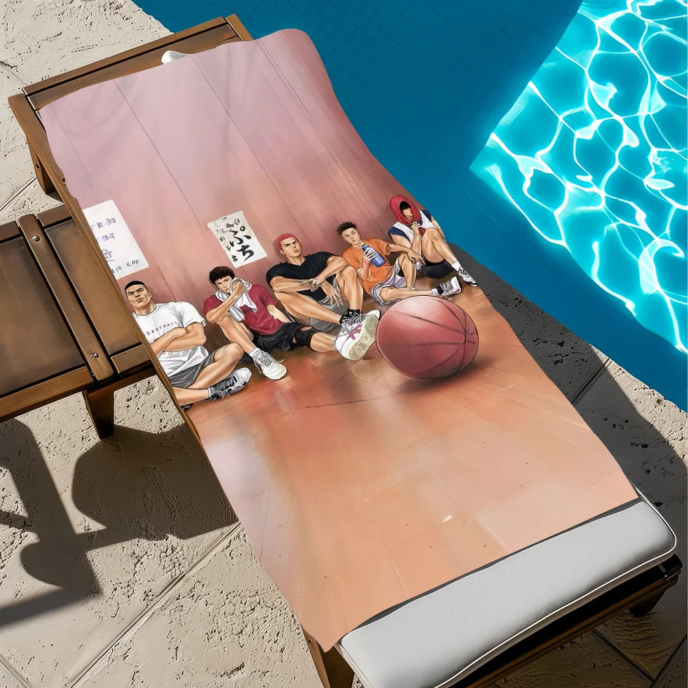 Slam Dunk Anime Beach Towel – Quick Dry, Soft, Multi-Size