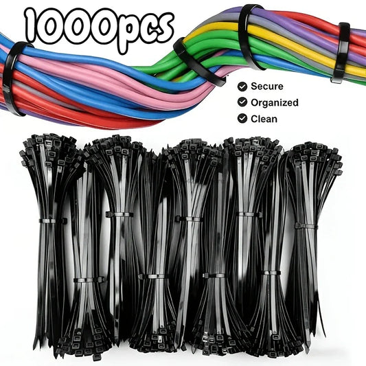 100Pcs UV Resistant Nylon Cable Ties – Self-Locking Zip Ties Nylon Cable Ties Oasis Select