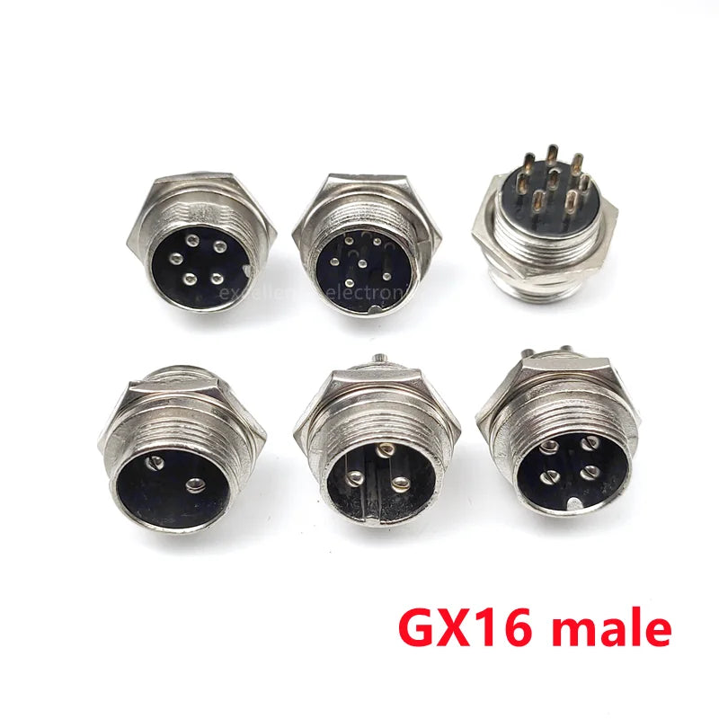 GX16 GX12 GX20 2P/3/4/5/6/7/8 Pin Female Male Air Aviation Connector Power Cable Electrical Plug Socket Peaceful Pleasures Health and Wellness GX16 male Plastic Cap
