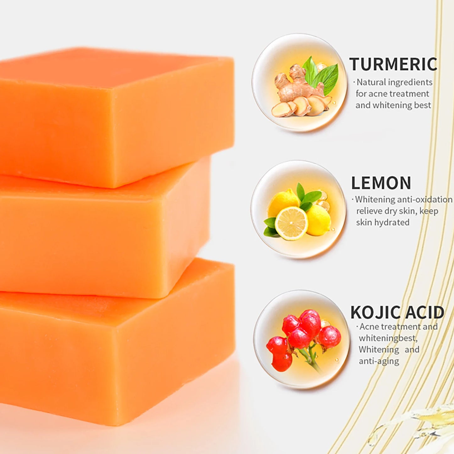 AILKE Turmeric Kojic Acid Brightening Soap Bar – Face & Body