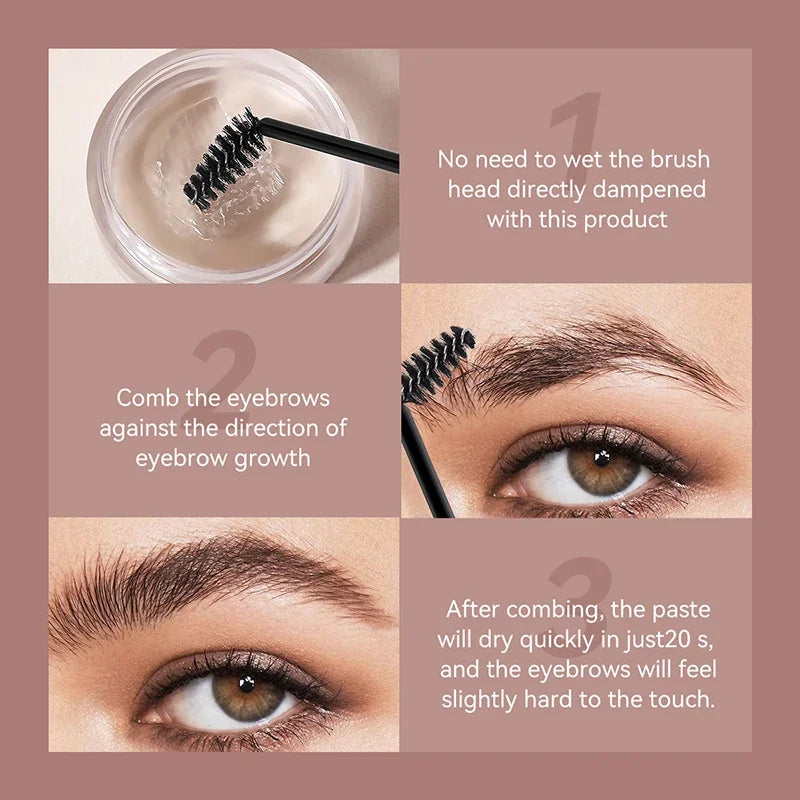 3D Eyebrow Pomade Wax Gel – Long-Lasting Wild Brow Cream
