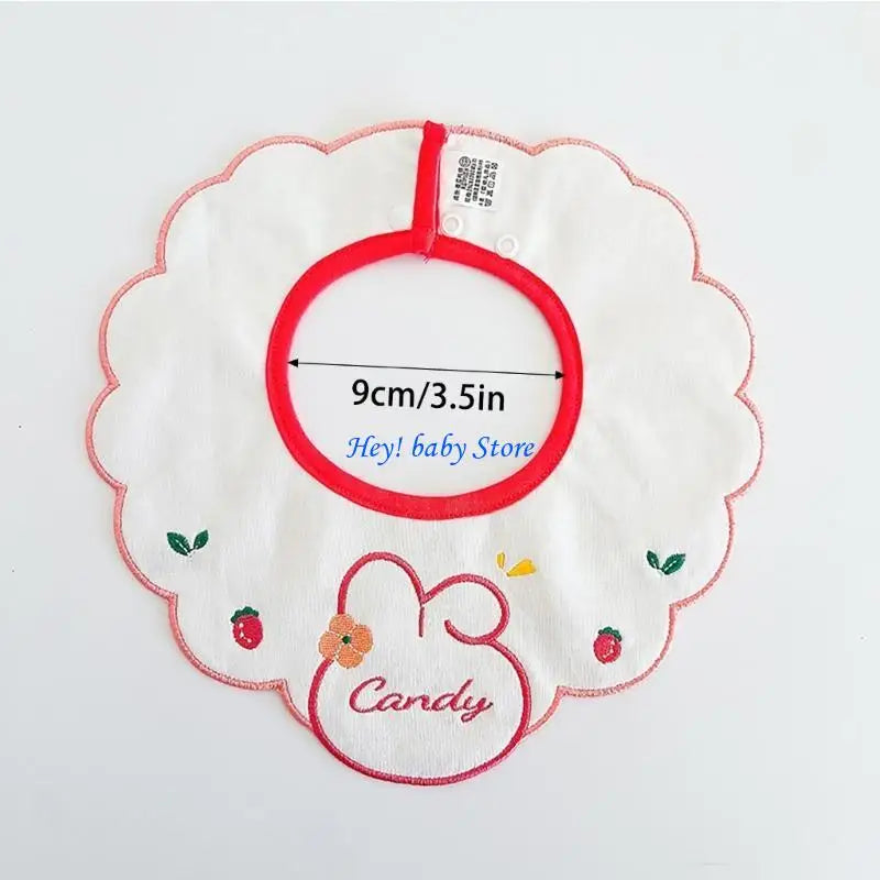 3-Pack Cotton Baby Bibs & Burp Cloths for Infants | Waterproof