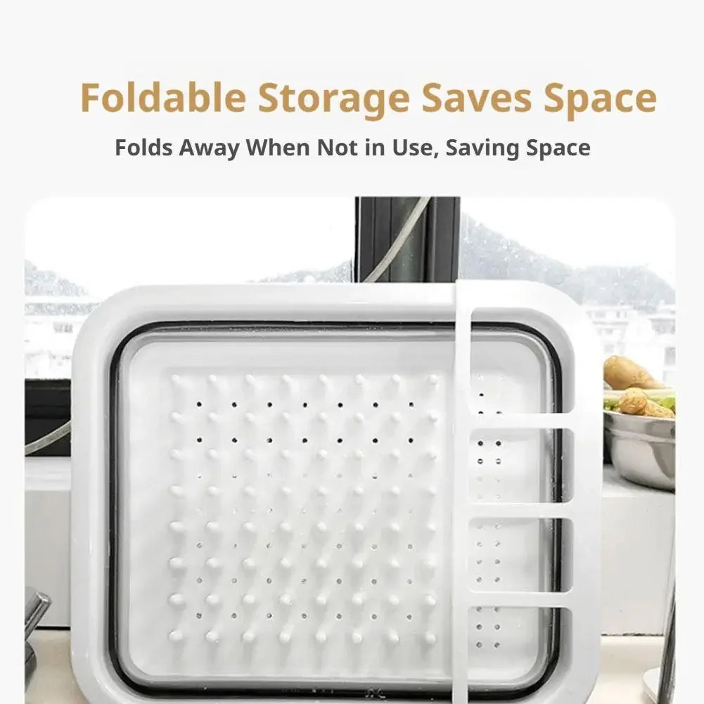Collapsible Dish Drying Rack, Sink Dinnerware Organizer Storage Tray, Portable Foldable Dish Drainer for Kitchen RV Camper Van Peaceful Pleasures Health and Wellness