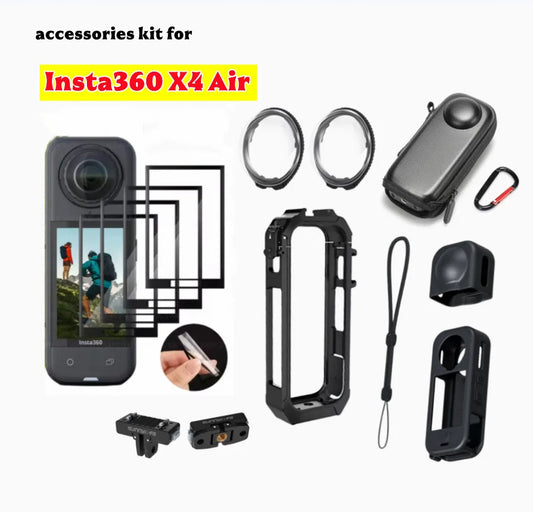 Insta360 X4 Air Protective Case, Lens Guard & Screen Protector Kit Camera Accessories Kit Oasis Select