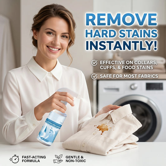 Clothing Emulsifier Stain Remover Spray for Oil, Grease, Food & Blood Stains Removal Preserves Colors and Freshens Clothes Peaceful Pleasures Health and Wellness