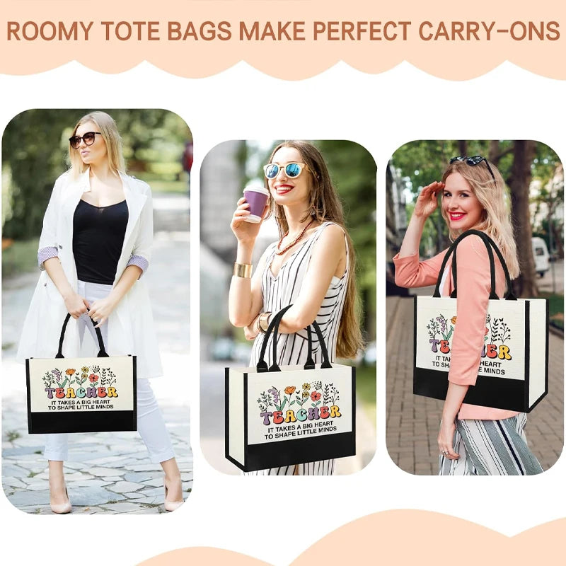 Teacher Appreciation Tote Bag – Thank You Gift for Women Teacher Gift Tote Bag Peaceful Pleasures Health and Wellness