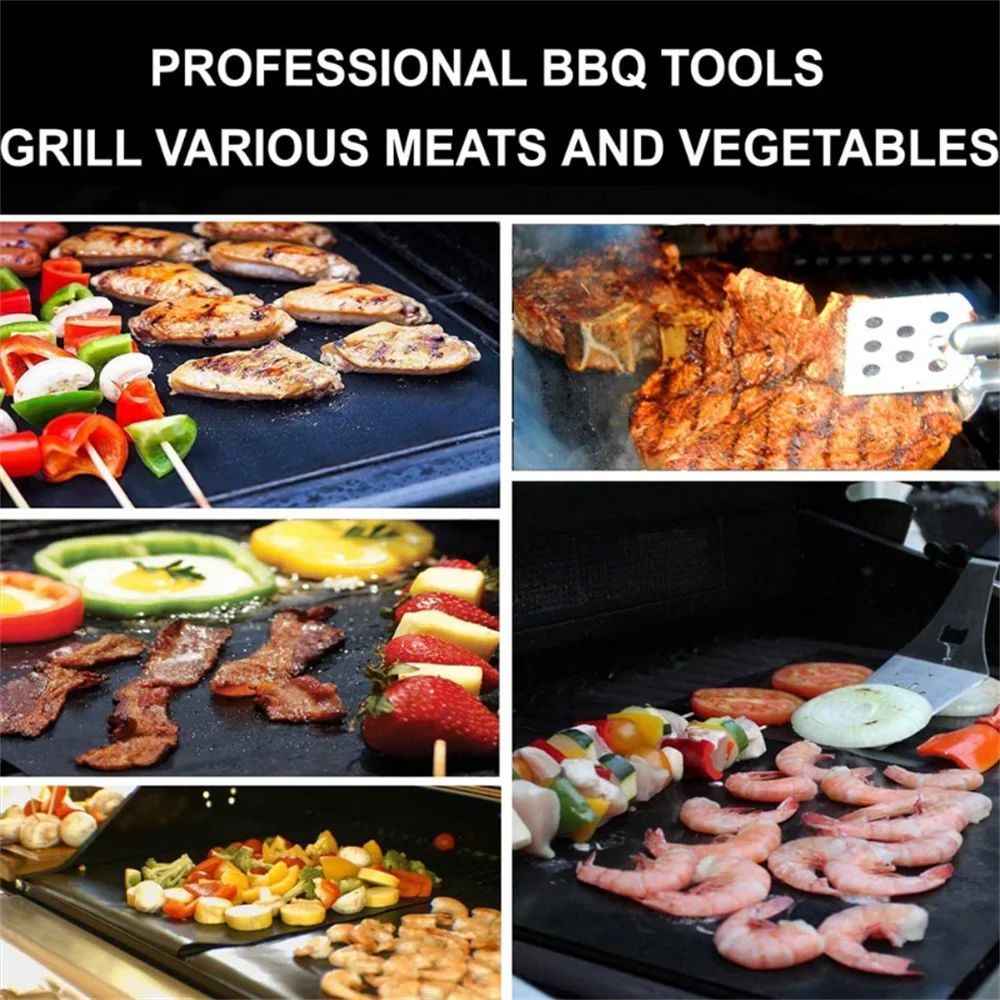 BBQ Grill Mat – Non-Stick, Heat Resistant & Reusable 40x33cm