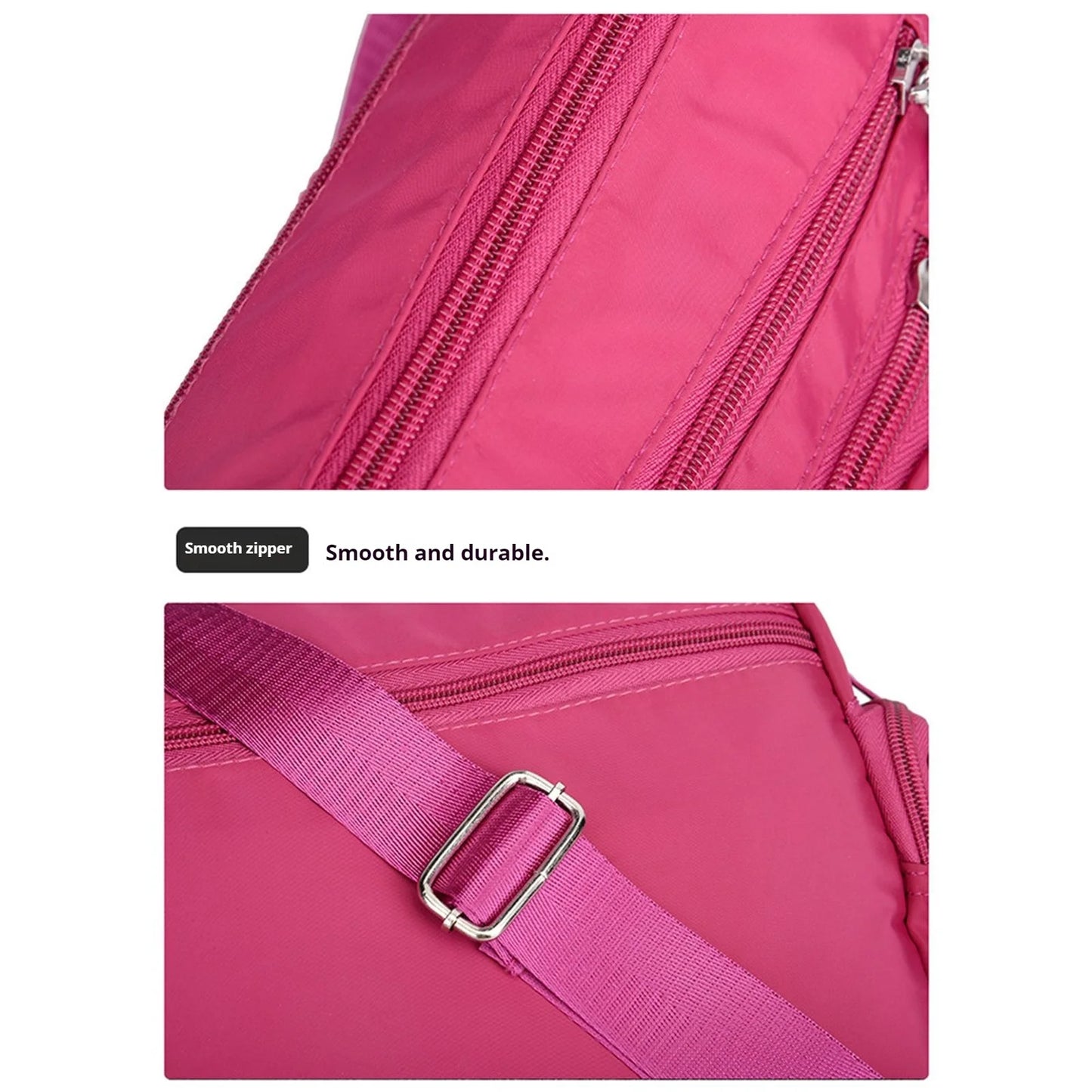 Women's Multi-Layer Shoulder Bag Large-capacity Shoulder Mobile Phone Bag for Shopping Dating Quick Out Peaceful Pleasures Health and Wellness
