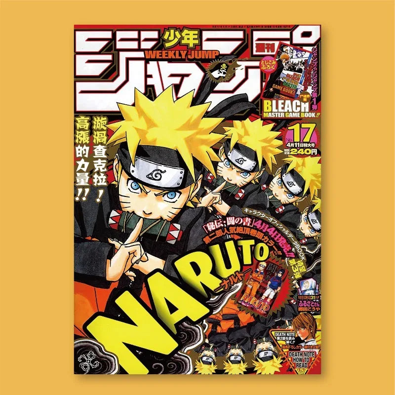Frameless Naruto Manga Cover Bedroom Dormitory Esports Room Decoration Painting Frameless HD Wall Decoration Painting Peaceful Pleasures Health and Wellness