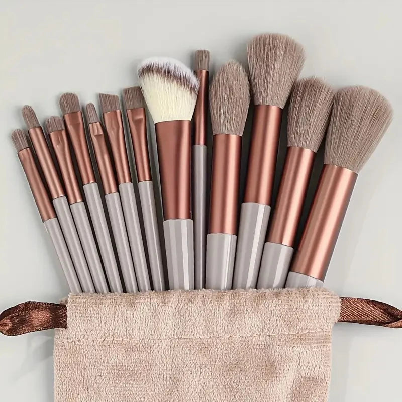 RUNTOIN 13-Piece Professional Makeup Brush Set – Travel Kit
