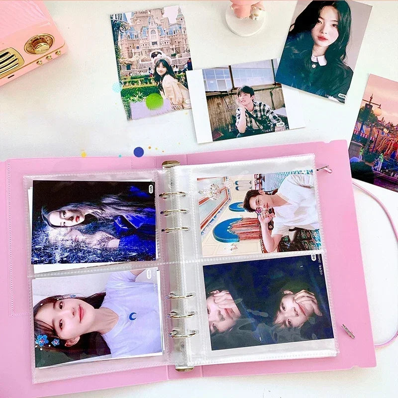 A5 Kpop Photocard Holder Binder – Heart Shaped 3-Inch Album