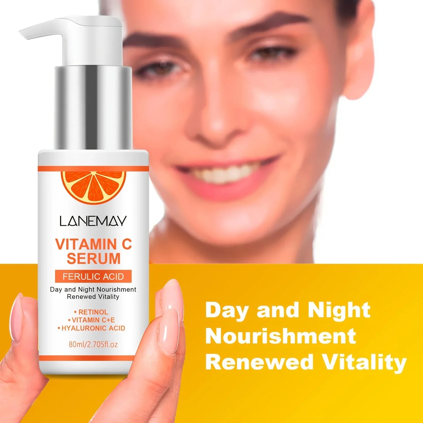 Vitamin C Serum with Ferulic Acid & Hyaluronic Acid – 80ml