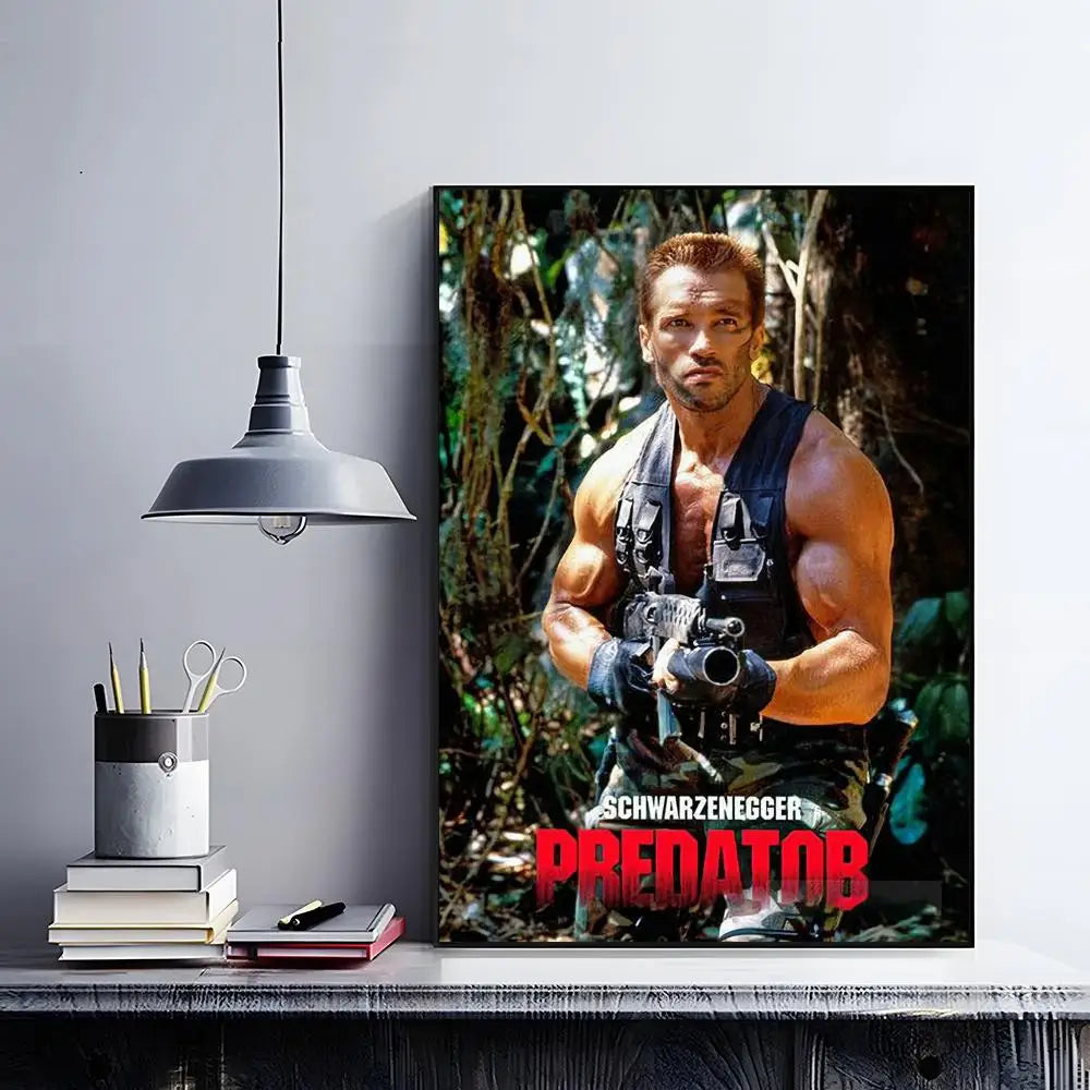 The Predator Movie Poster – HD Self-Adhesive Waterproof Wall Art Movie Wall Poster Peaceful Pleasures Health and Wellness Black7 50X70cmNoframe