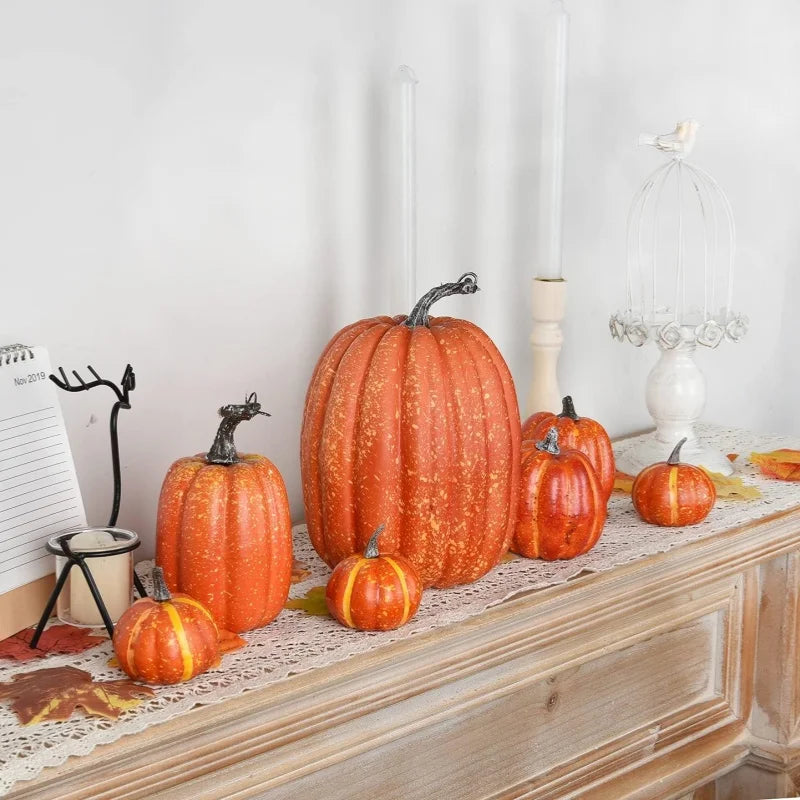 Halloween Artificial Foam Pumpkin Decoration Set | Garden & Party