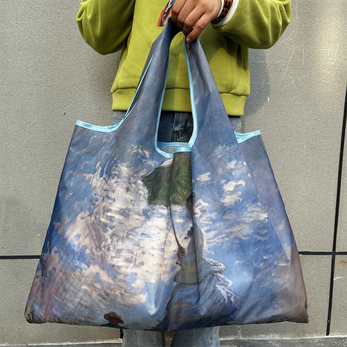 Large Foldable Reusable Nylon Shopping Bag – Travel Tote