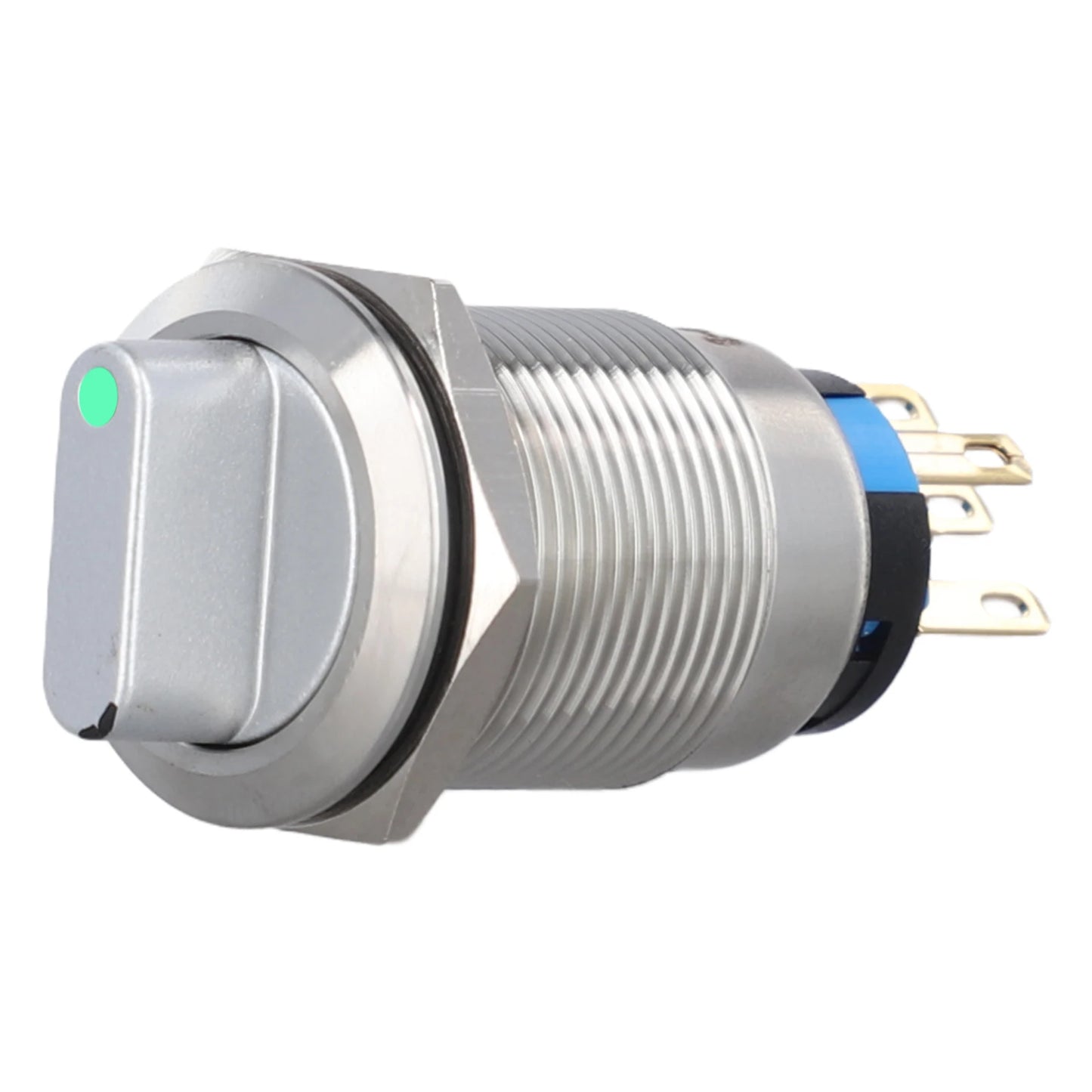 Stainless Steel 304 Rotary Switch Mounting Latching 2 Position 3-6V