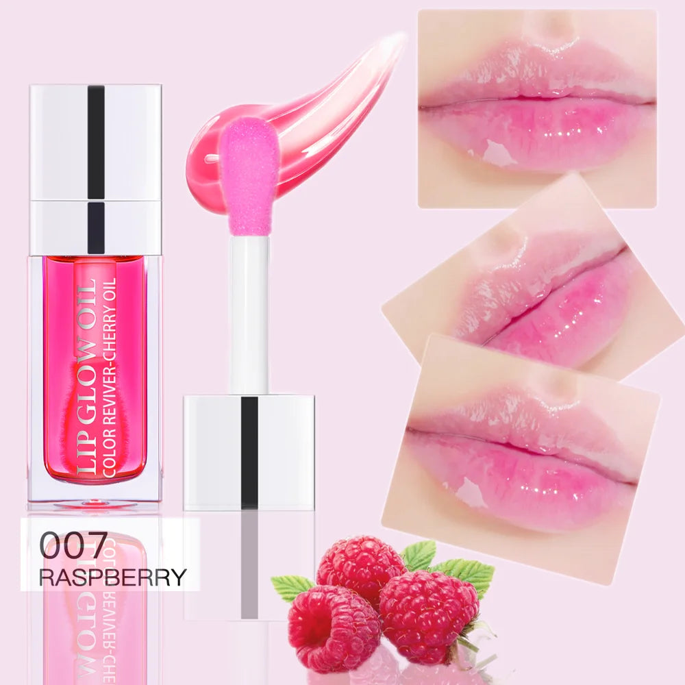 Hydrating Lip Glow Oil, Moisturizing Transparent Plumping Lip Gloss, Tinted for Lip Care and Dry Lip,Ideal Gift For Mother's Day Peaceful Pleasures Health and Wellness