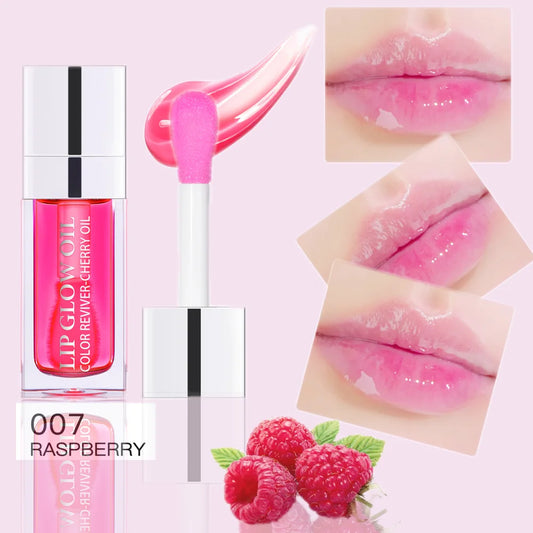 Hydrating Lip Glow Oil, Moisturizing Transparent Plumping Lip Gloss, Tinted for Lip Care and Dry Lip,Ideal Gift For Mother's Day Peaceful Pleasures Health and Wellness