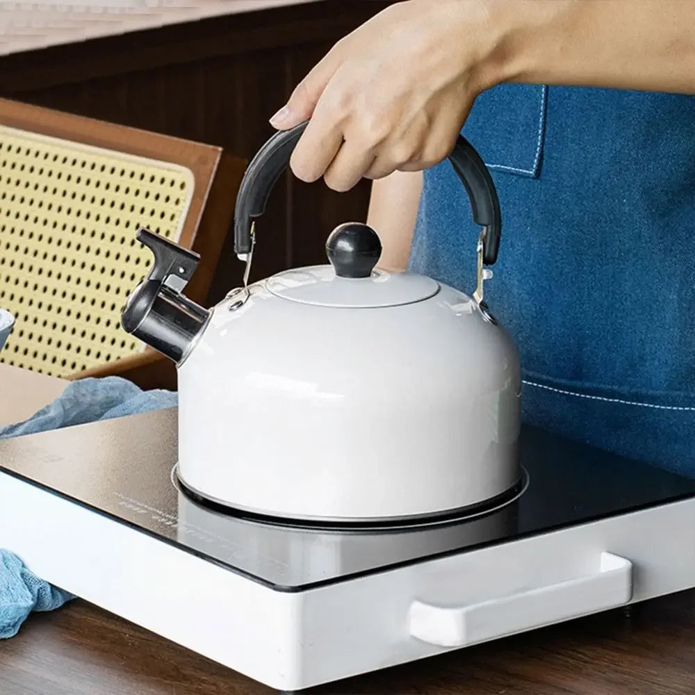 3L Home appliances Electric Stainless Steel tea water Kettle whistling Tea making coffee making Flat bottomed sounding kettle Peaceful Pleasures Health and Wellness