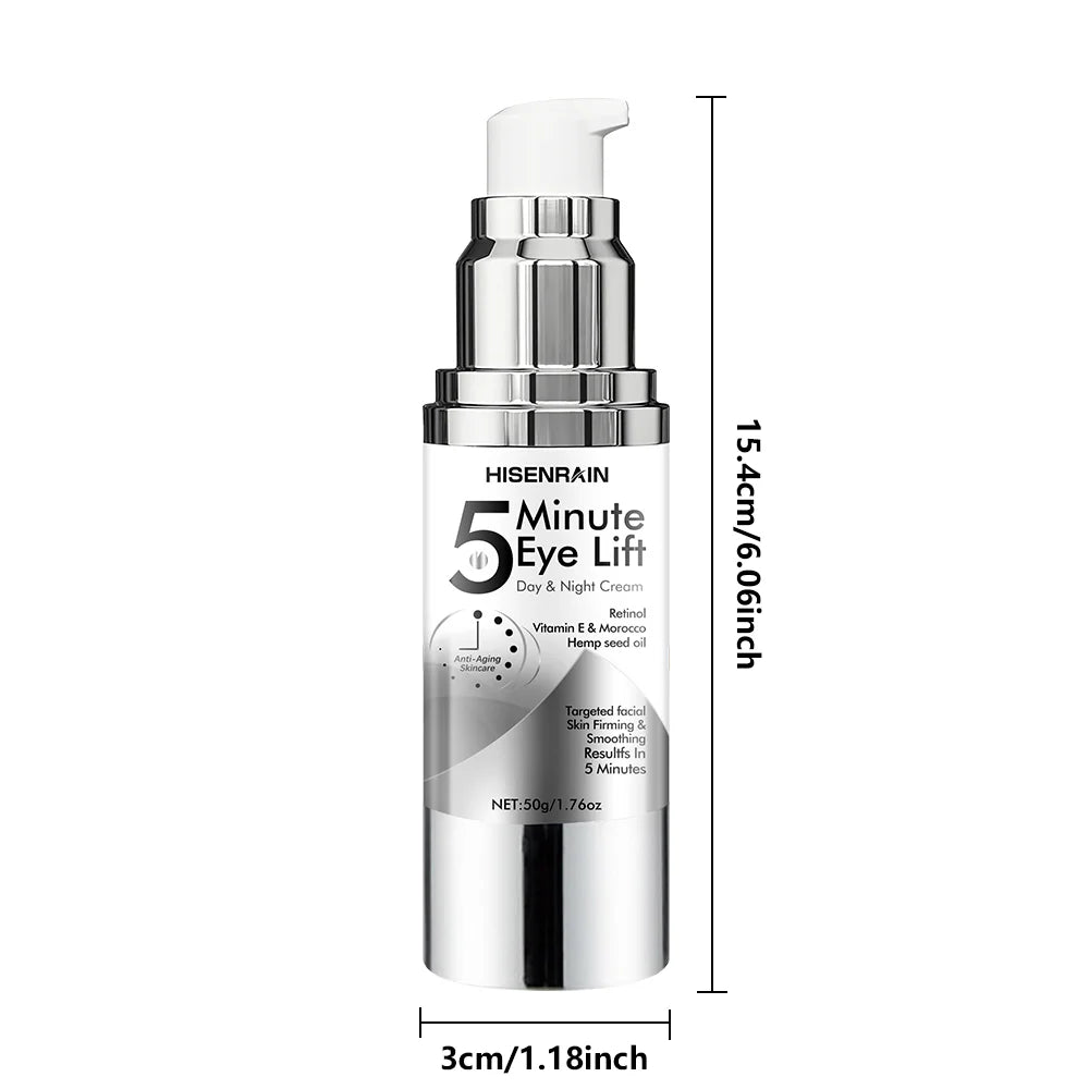 HISENRAIN Under Eye Cream, Caffeine & Retinol, Anti-Aging, 5 Minutes Lifting Effect, Dark Circles, Puffiness, Wrinkles. Peaceful Pleasures Health and Wellness