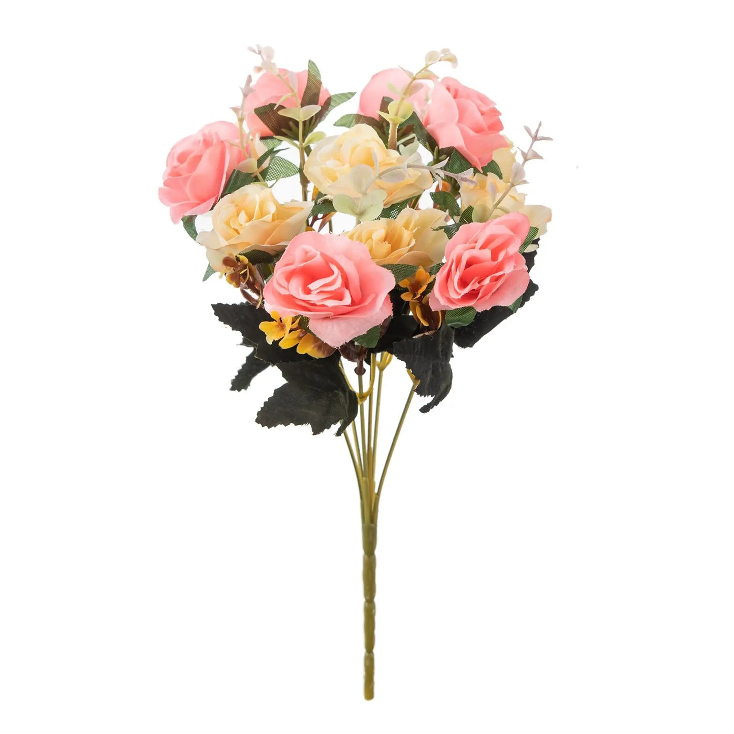 Silk Rose Artificial Flower Bouquet | Wedding & Home Decor
