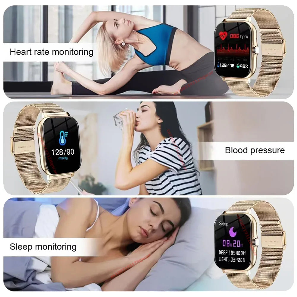2026 Smart Watch 2.01'' HD Display Answer Make Call Message Preview Sport Modes DIY Dial Weather Forecast Smart Watch Men Women Peaceful Pleasures Health and Wellness