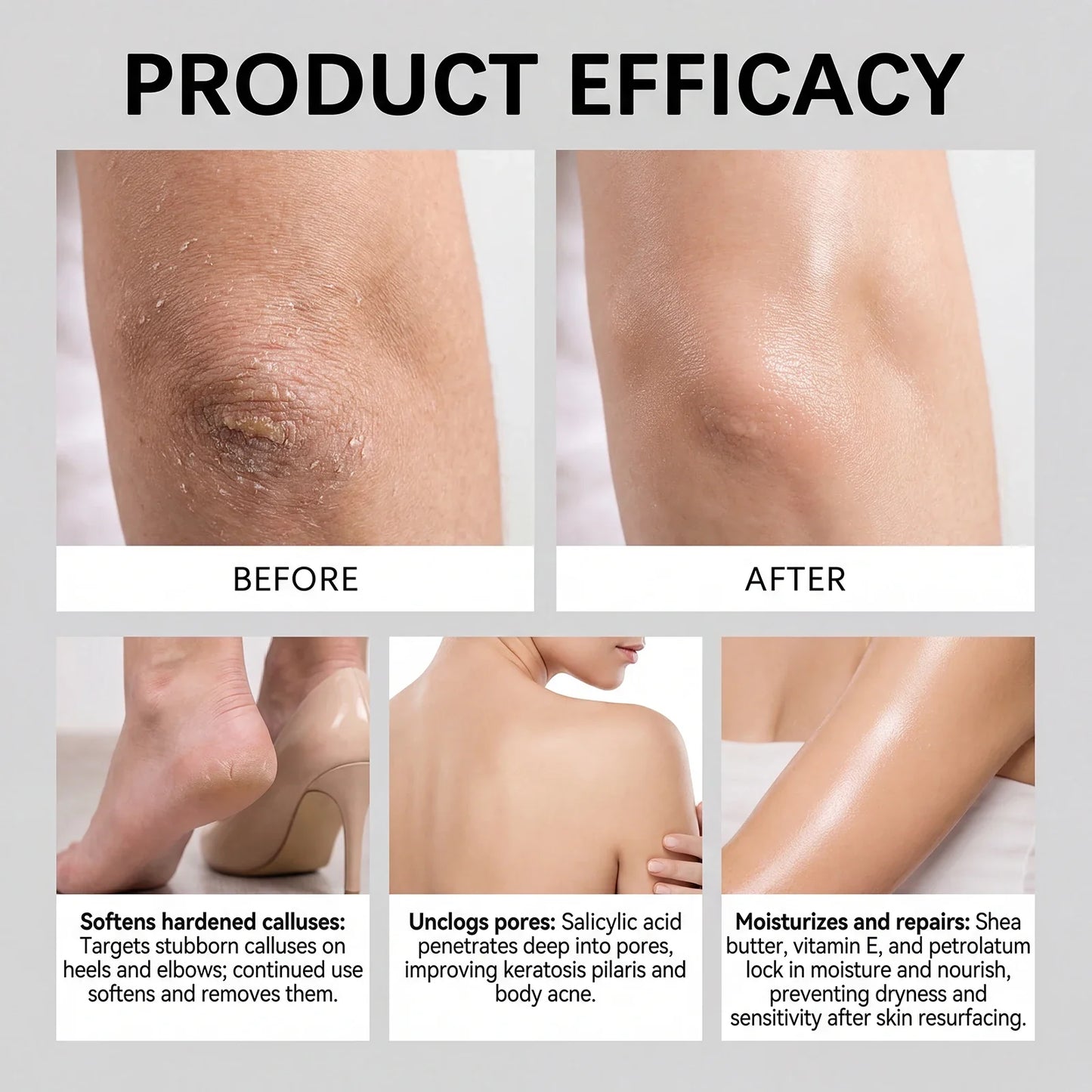 OceAura AHA BHA Exfoliating Body Stick – Shea Butter 75g